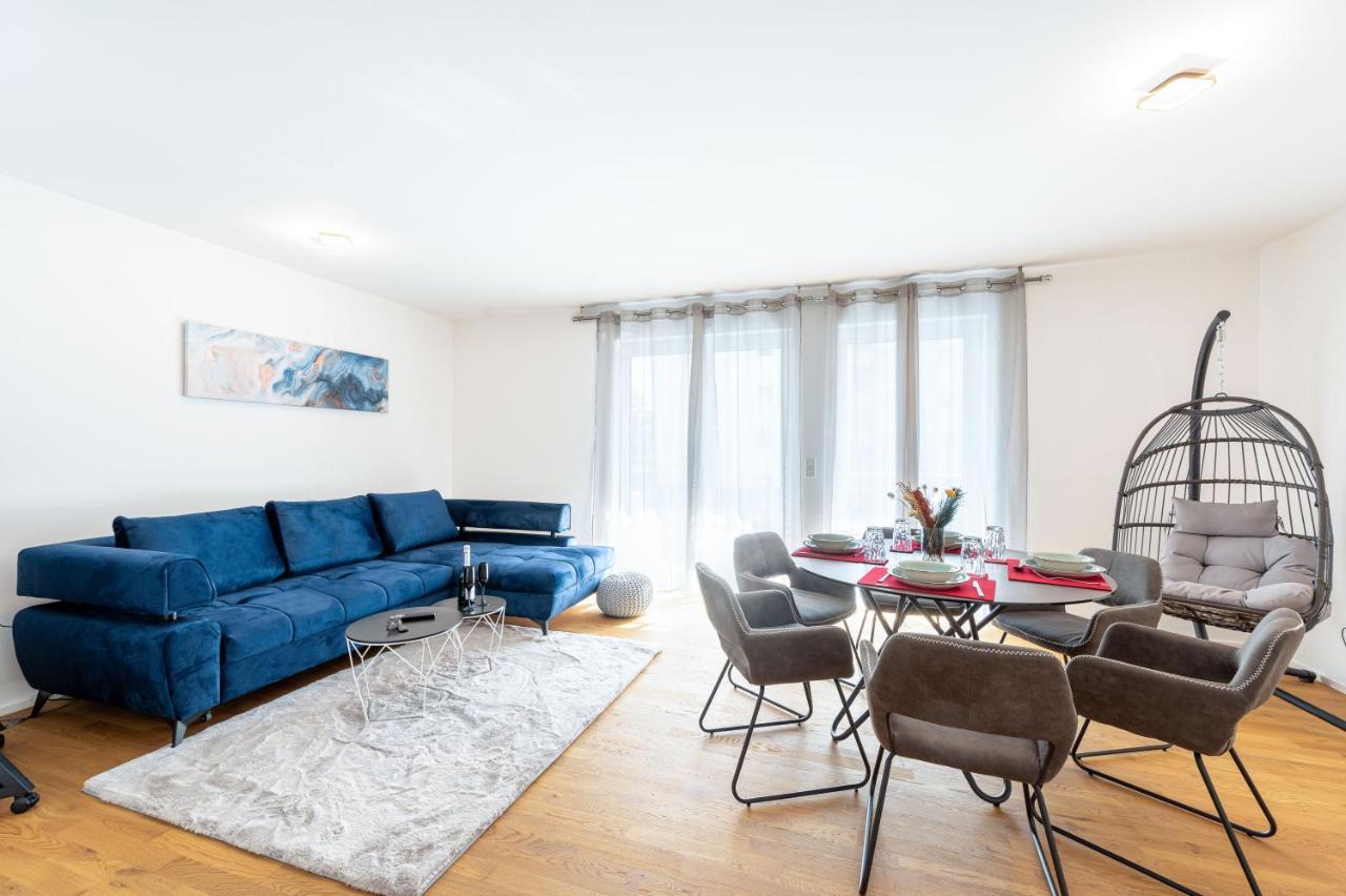 Lit Living: Luxus - Box Spring - Parking - Terrace Apartment Ludwigshafen am Rhein Bagian luar foto