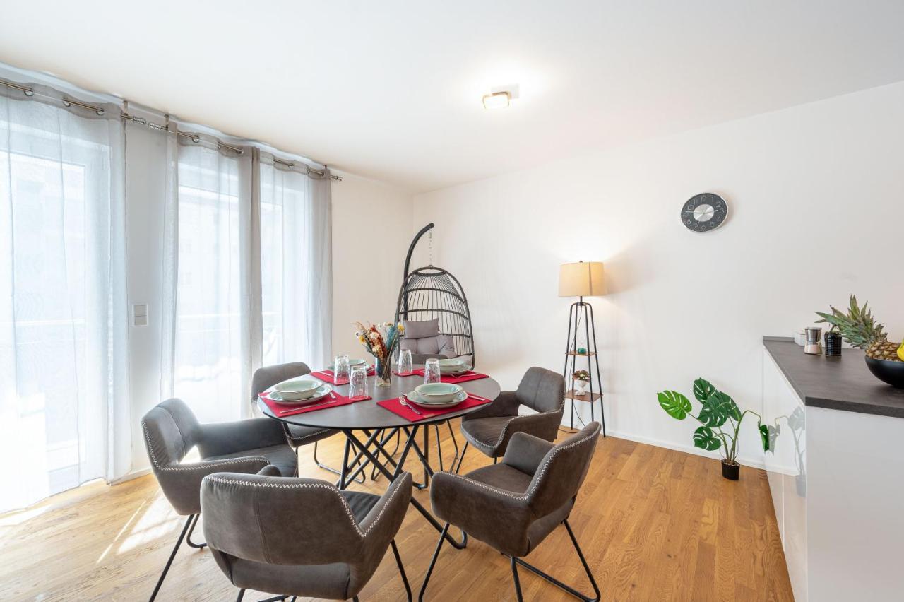 Lit Living: Luxus - Box Spring - Parking - Terrace Apartment Ludwigshafen am Rhein Bagian luar foto